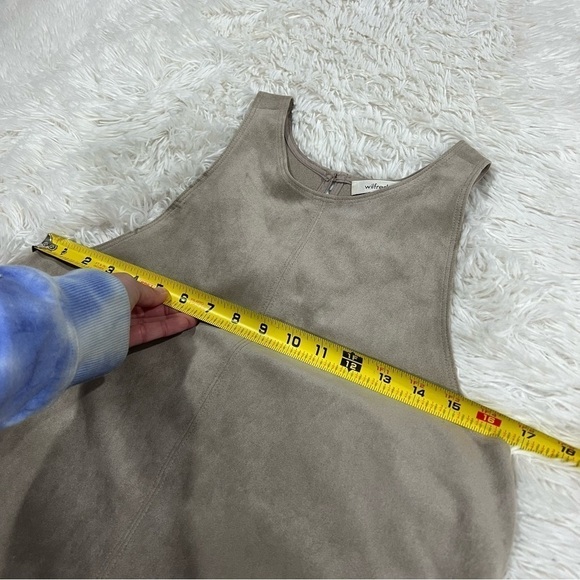 Wilfred vegan suede tan trompette dress XS - Picture 6 of 12